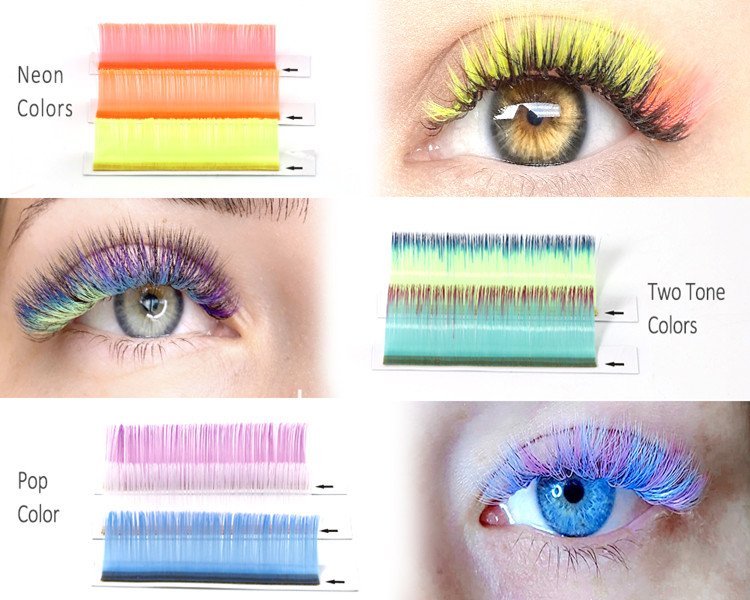 Best Colored Volume Eyelash Extensions Wholesale-YZZ